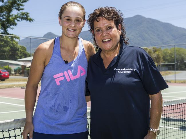 Ash Barty with her legendary mentor Evonne Goolagong Cawley.