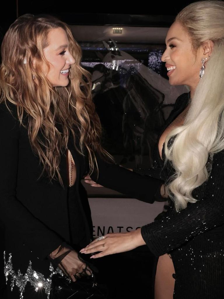 Lively shared photos with both Beyonce and Swift at the premiere of Renaissance: A Film by Beyonce.