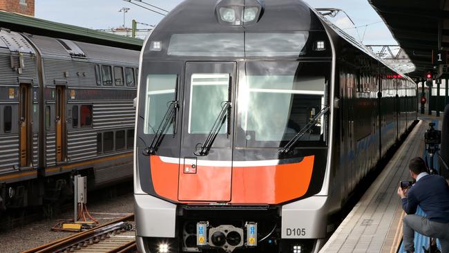 The new Mariyung intercity train, which the RTBU says is unsafe. Picture: Damian Shaw