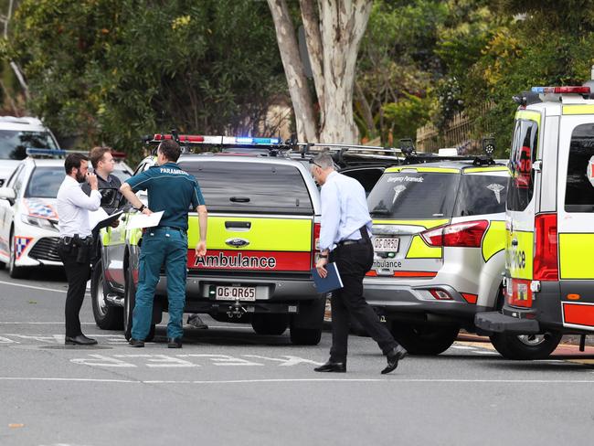 Emergency services at the scene. Picture: Nigel Hallett