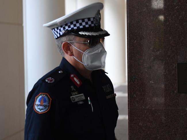 Assistant Commissioner Travis Wurst arrives at the Supreme Court on Thursday. Picture: (A)manda Parkinson