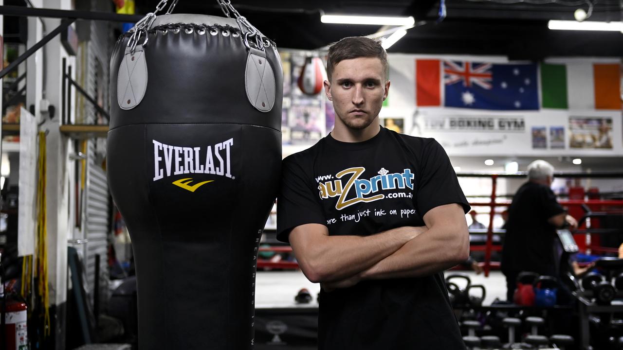 Dylan Biggs promises to be Nikita Tszyu’s biggest test to date. Picture: No Limit/Gregg Porteous