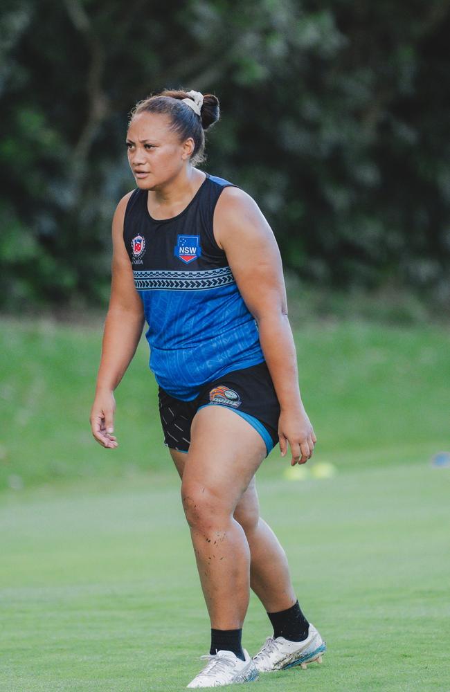 Northern Pride BMD Premiership player Elianna Suluvale at pre-season training. Picture: Northern Pride