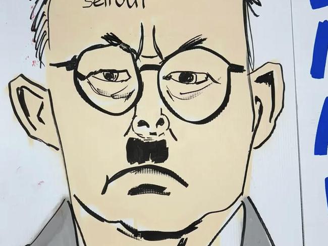 Pictures depicting Prime Minister Anthony Albanese as Hitler circulating online with the tagline “Albanazi” has been slammedby prominent members of the Jewish community with calls for police to investigate.