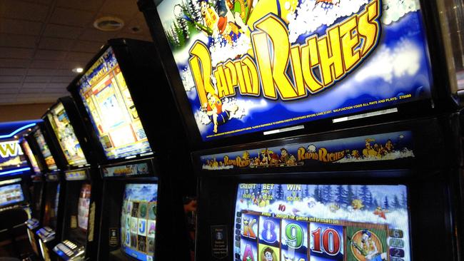 Spending on poker machines across the state has increased marginally over the past nine months. File image.