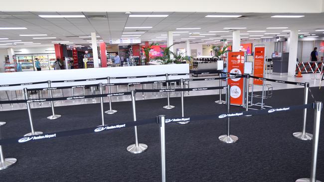 Coronavirus scare at Avalon AirportQuiet departure area.picture: Glenn Ferguson