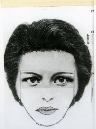 An identikit of a woman suspect.