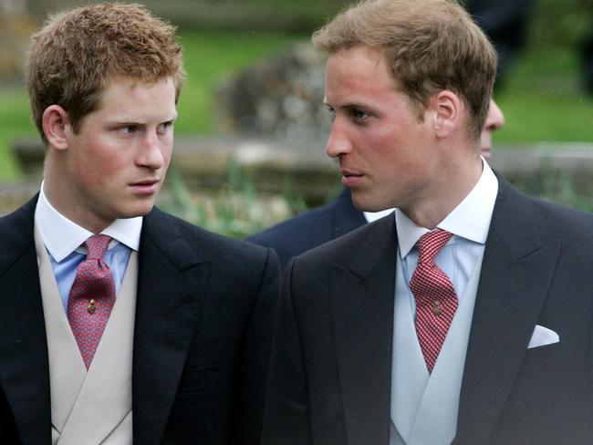 Prince Harry and Prince William were inseparable in their younger years and had many of the same friends. Picture: AFP