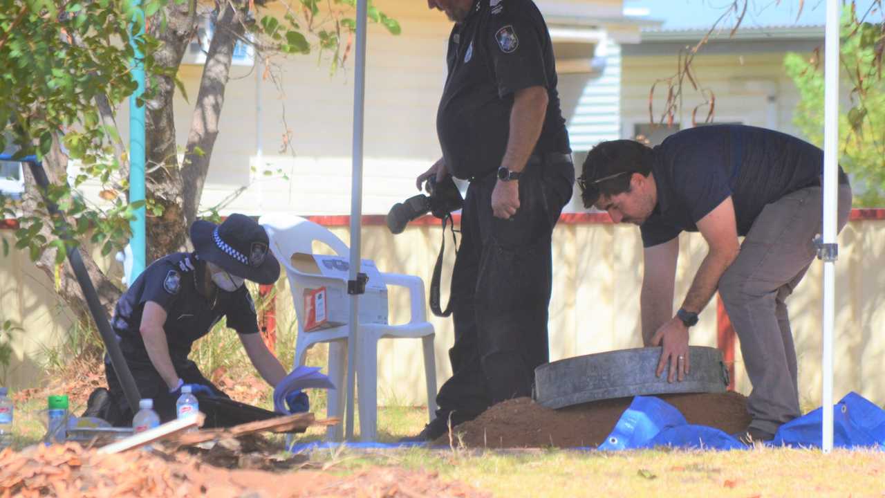 On the scene at the Chinchilla property. Picture: Peta McEachern