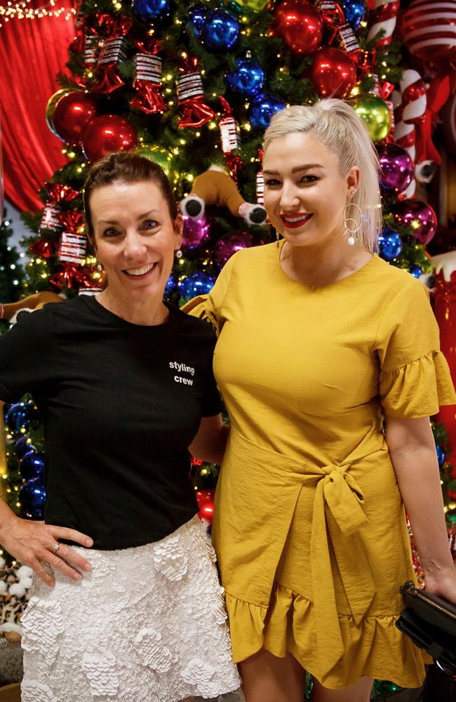 The Prop House owner Jano Kotzas and Lauren Clayton. The Prop House recently threw open the doors on the Woolloongabba-based event theming and prop hire company's yuletide wonderland, showcasing all the latest in Christmas theming options at an exclusive preview event. Picture: Kim Holloway, Socials: Damien Anthony Rossi