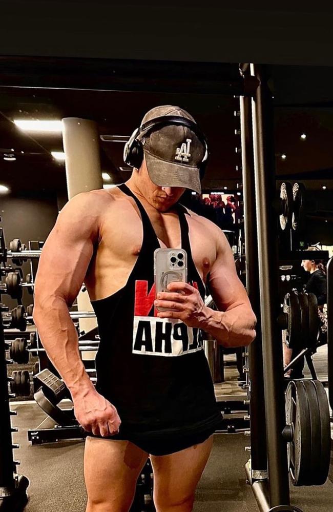 The Mercury's best gym buff 2024: Oscar Kessler. Picture: Instagram/@_oscarkessler