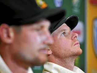 Steve Smith and Cameron Bancroft (left) admit to ball tampering. Picture: Gallo Images