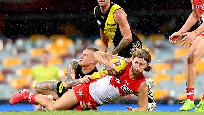 During the second-lowest scoring match of the AFL era, the Richmond Tigers only managed one goal after the opening quarter, and still won.