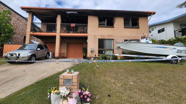 House fire on Crest Ave, Boyne Island. Picture: Darryn Nufer