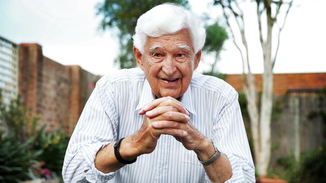 Ted Mack at his home in northern Sydney. Picture: Richard Dobson