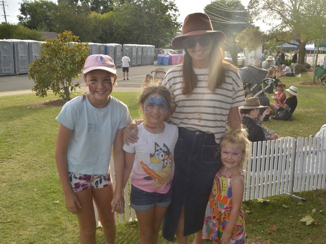 (From left) Madeline, Matilda, Tamara and Mackenzie at the Queensland Country Bank Food &amp; Wine Fiesta during Stanthorpe's Apple and Grape Harvest Festival on Saturday, March 2, 2024. Photo: Jessica Klein