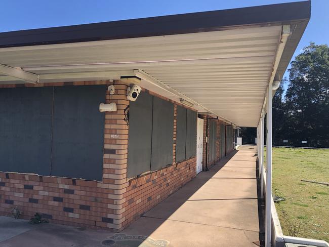 The now boarded up club house. Picture: Jim O'Rourke