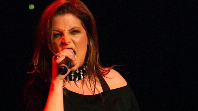 Lisa Marie Presley performing at Crown Casino.