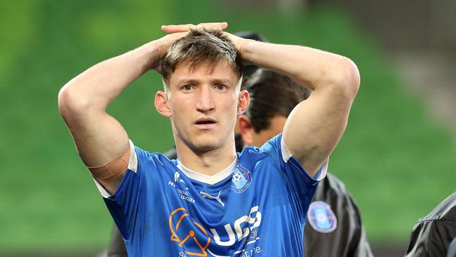 Scott Hilliar after the NPL Soccer Grand Final between Avondale FC vs Bentleigh Greens on Sunday, September 15, 2019, in Melbourne, Victoria, Australia. Picture: Hamish Blair