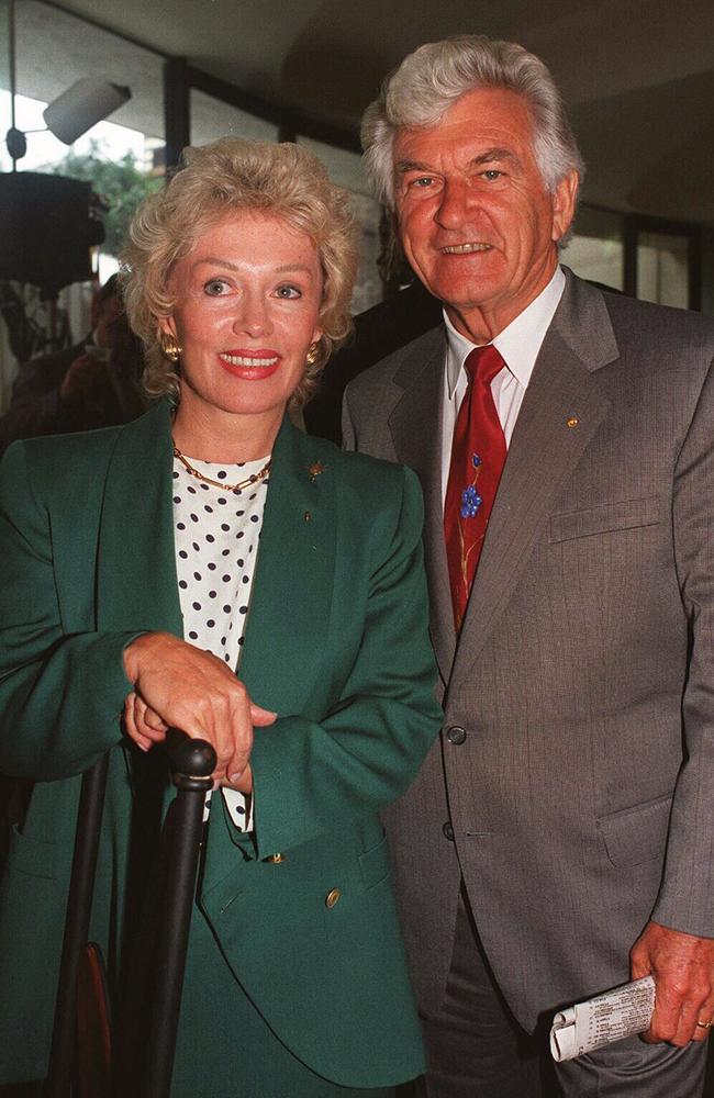 Bob Hawke with wife Blanche d'Alpuget.