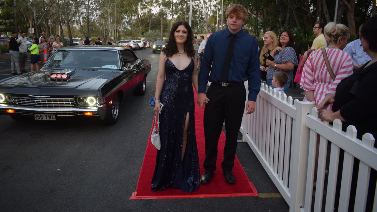 Caitlin Rooney and Axle Jenkins at the North Rockhampton High School Formal 2023.