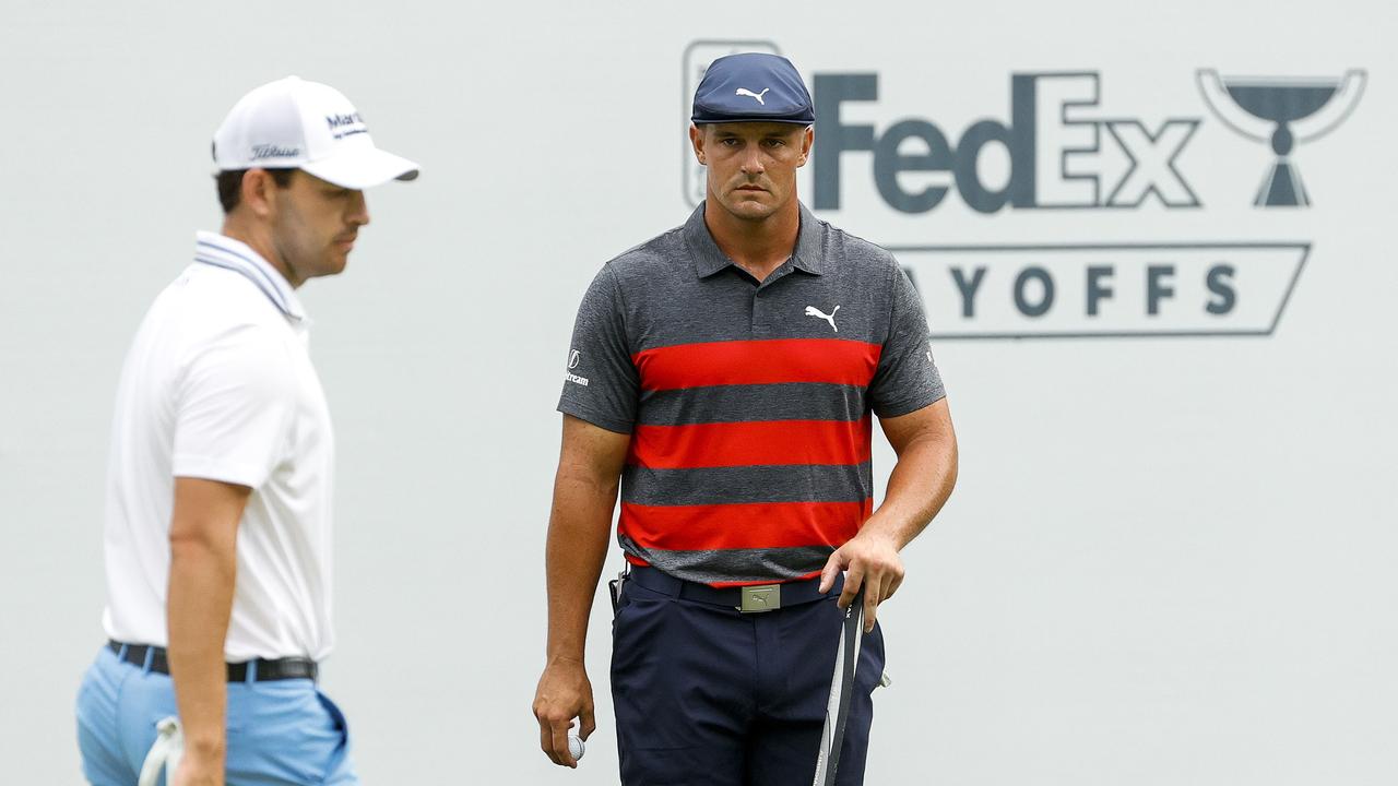 Fans taunting Bryson DeChambeau with the name of his Brooks Koepka risk expulsion at the Tour Championship.