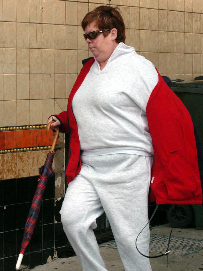 Susan Reed at Newcastle Court, Picture from 2004 where she was again facing numerous fraud charges. Pic Robert McKell