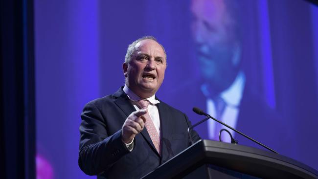 Deputy Prime Minister Barnaby Joyce says: “I have got a right as the owner of the shop to say I can’t have you sitting in a seat next to someone who has.” Picture: Photo: Glenn Hunt / The Australian