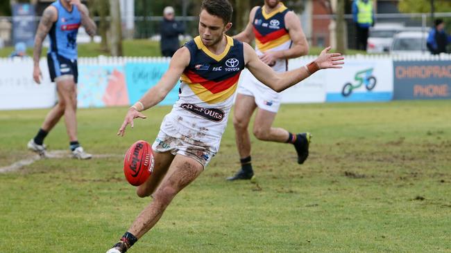 Sholl in action in the SANFL last year. Picture: Emma Brasier (AAP).