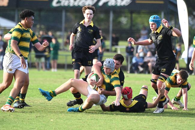 AIC First XV rugby between St Patrick's College and St Laurence's College. Saturday May 10, 2025. Picture, John Gass