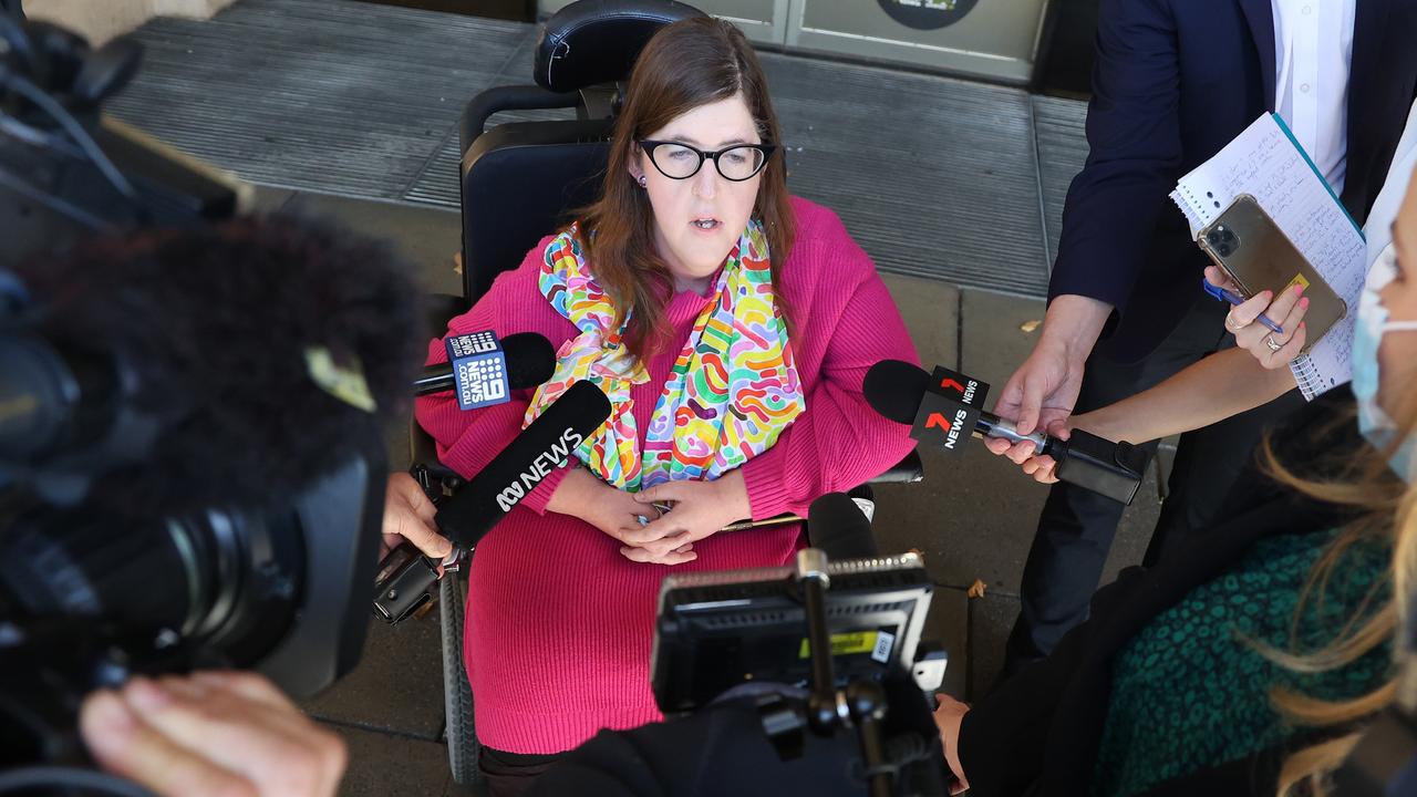 Lawyer and advocate Natalie Wade outside court. Picture: NCA NewsWire / David Mariuz.