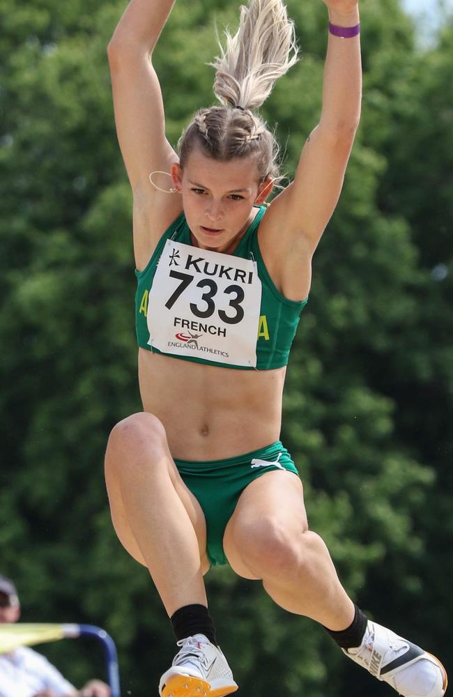 Australian long jumper Abbie French. Picture: Contributed