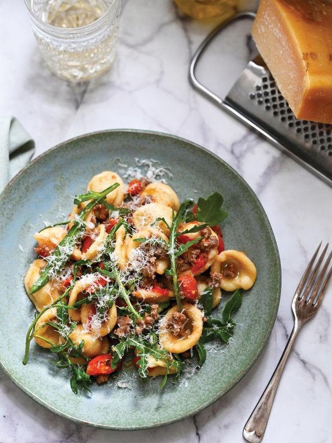 Orecchiette is a perfect with these simple ingredients. Photography by Paola Bacchia