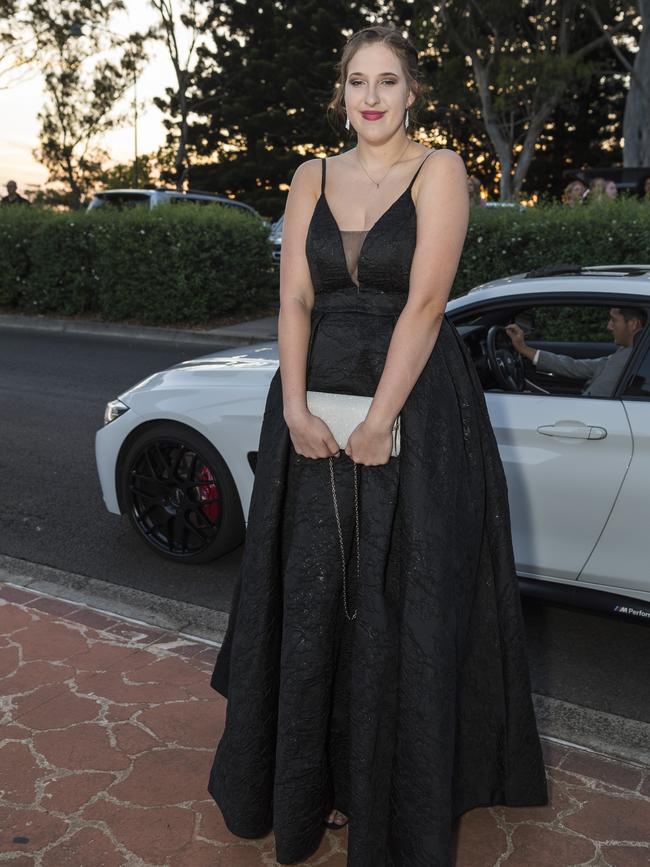 Maegan Lange at Centenary Heights State High School formal at Picnic Point, Friday, November 20, 2020. Picture: Kevin Farmer