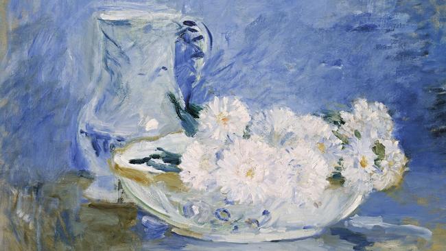 Berthe Morisot, French, 1841–95 White flowers in a bowl 1885 oil on canvas, 46.0 x 55.0 cm Museum of Fine Arts, Boston. Bequest of John T. Spaulding. Photography © Museum of Fine Arts, Boston.All Rights Reserved.