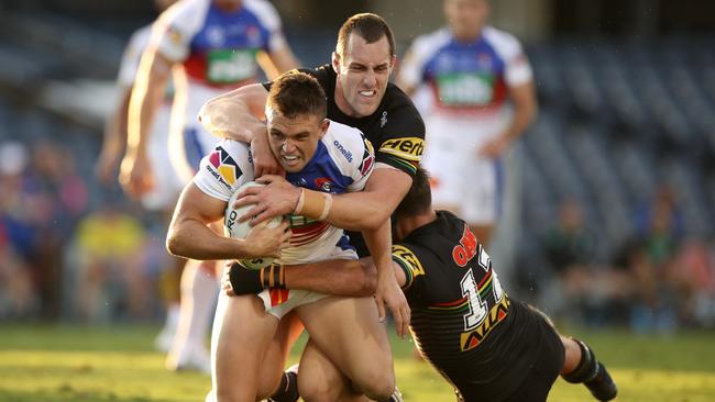 Randall impressed in his NRL debut. Photo by Mark Kolbe/Getty Images.