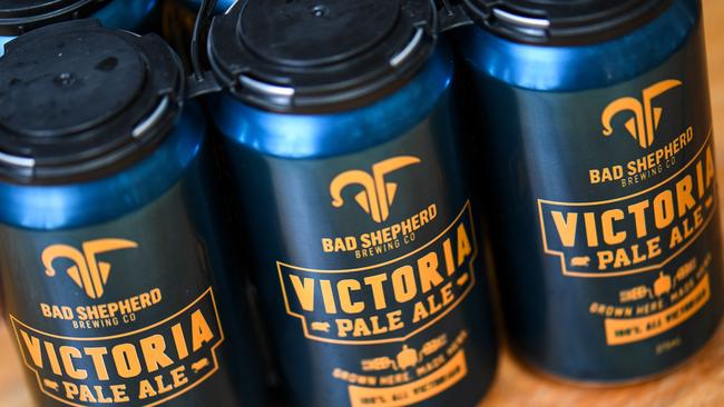 An all Victorian pale ale using local ingredients is now on the menu at the Bad Shepherd Brewing Co. Picture: Penny Stephens