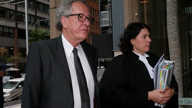 Actor Geoffrey Rush, who is suing The Daily Telegraph for defamation after it reported his co-star in a Sydney Theatre Company production of King Lear lodged a complaint with the STC over Mr Rush’s “inappropriate behaviour”. Picture: Toby Zerna