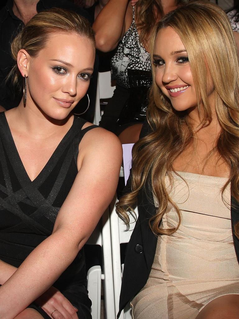 Pictured here with fellow former child star, Hilary Duff, at a fashion show in 2009. Picture: Jason Kempin/Getty Images