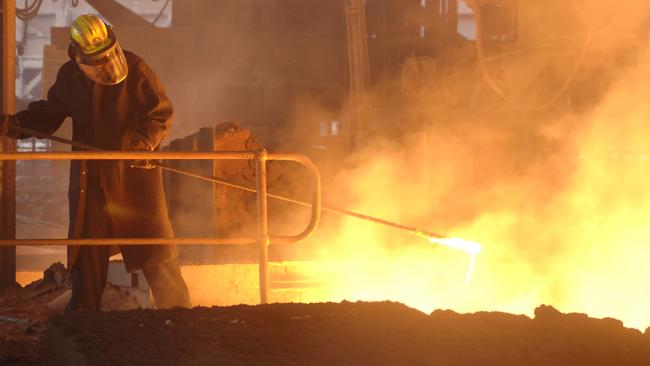 *ADVERTISER ONLY* Blast furnace cast house floor. Steelmaking has resumed at the Whyalla Steelworks after an expert and exceptional, GFG Alliance team was able to restart the blast furnace., The blast furnace restart operation began after an unexpected delay following a planned, routine maintenance shut down in March., A series of recent breakthroughs allowed workers in power and services, maintenance,, and steelmaking divisions to return to their regular shift rosters earlier this week. Picture: Supplied