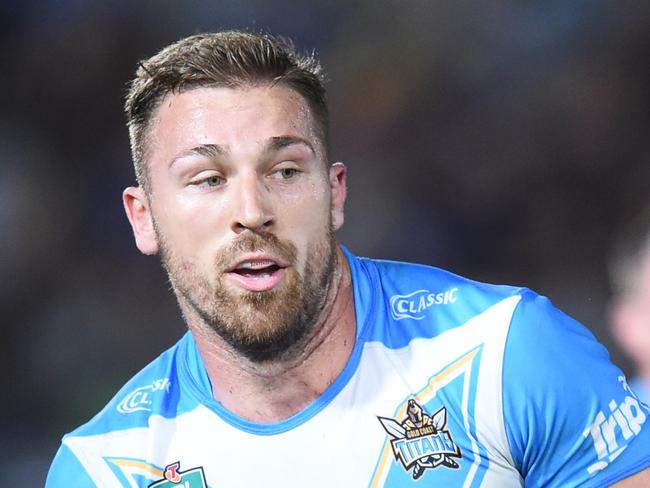 North Queensland Cowboys v Gold Coast Titans from 1300 Smiles Stadium, Townsville.  Titans Bryce Cartwright.  Picture: Zak Simmonds