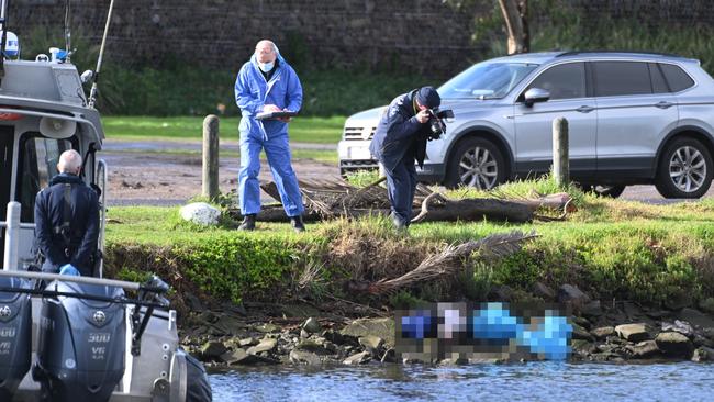 The woman’s body was discovered by a member of the public on Sunday morning. Picture: NewsWire / Tony Gough