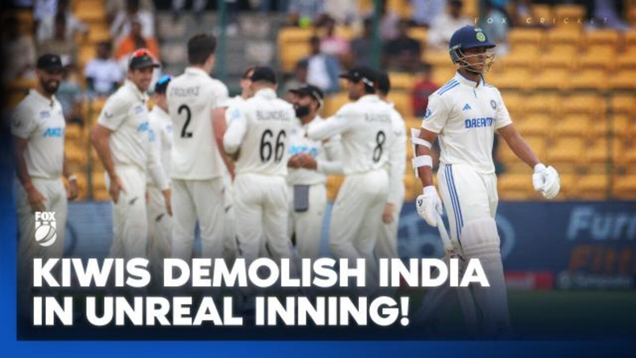 All out for 46?! Black Caps THUMP India!