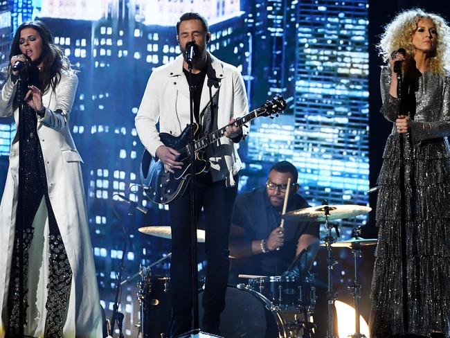 Little Big Town perform onstage during the 60th Annual GRAMMY Awards. Picture: Getty