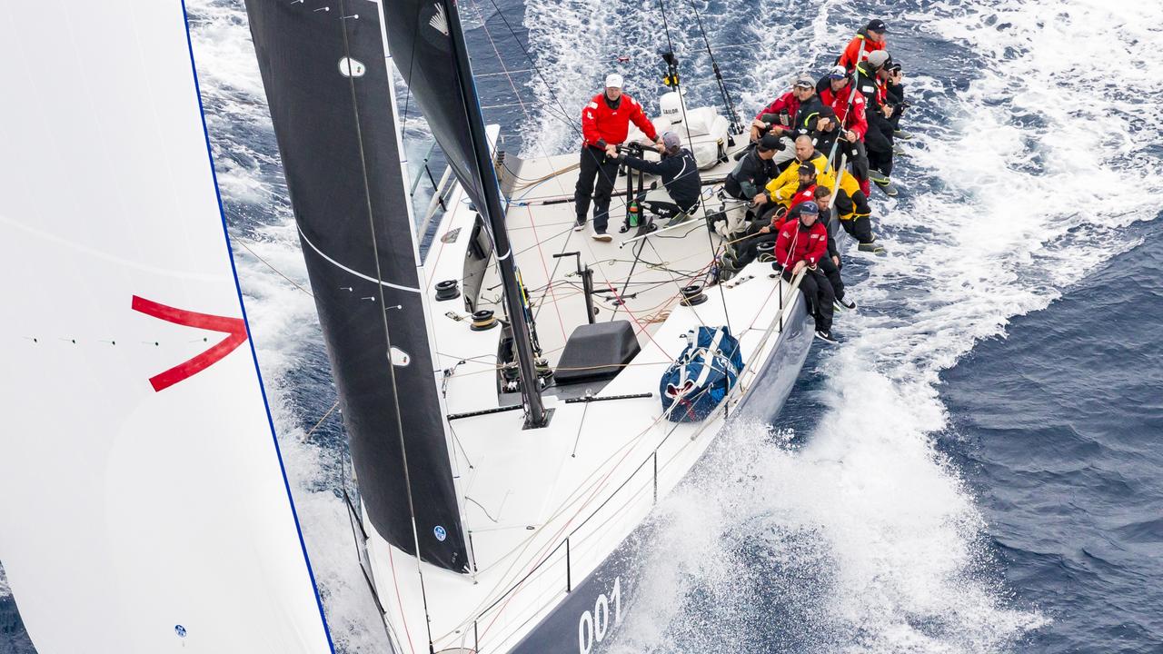 Matt Allen and his crew on the yacht Ichi Ban on the way to their win last year.