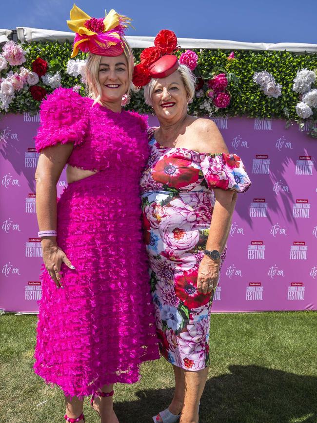 Brooke Emery and Margaret Emery. Hobart Cup 2024. Picture: Caroline Tan