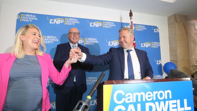 Peter Dutton can claim victory in the Fadden by-election - won by Cameron Caldwell - but can the Dutton formula work outside Queensland? Picture: Richard Gosling