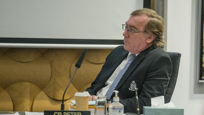 Councillor Peter Young at a council meeting. Picture: Jerad Williams