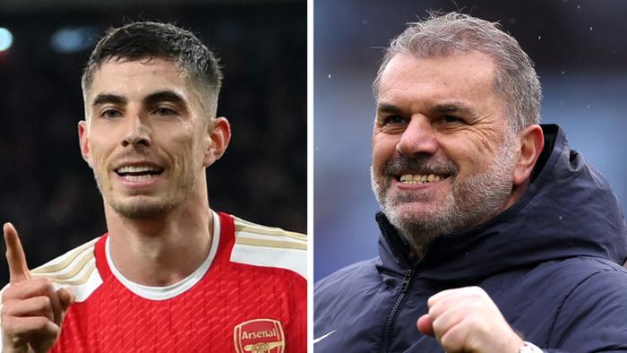 Kai Havertz is making a mockery of his famous chant as Ange Postecoglou proved Tottenham may have finally shook off an infamous tag. Picture: Getty