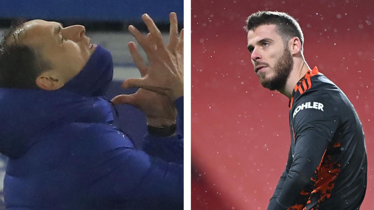 New Chelsea boss Thomas Tuchel reacts while David De Gea reflects on United's shock home defeat.